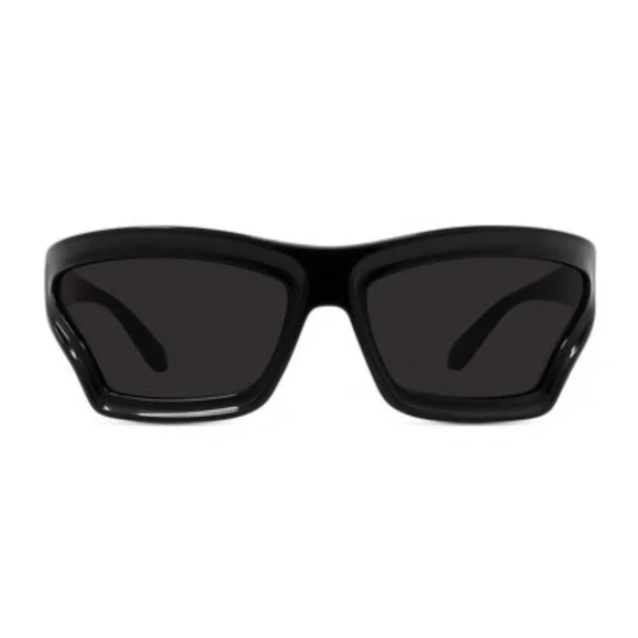 Loewe LW40143U 01A 70 SIGNATURE Shiny Black Gold Grey Sunglasses LW40143U